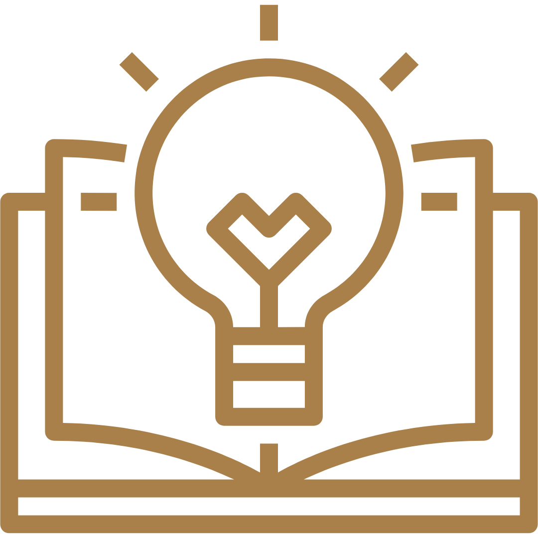 Book with Lightbulb icon